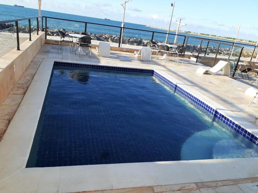 804 Lindo Flat Mobiliado Com Vista Lateral Mar Na Praia De Iracema Lägenhet Fortaleza  Exteriör bild